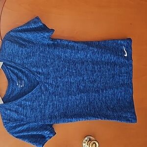 Nike Top Short Sleeve V-Neck Dri-fit Siz S